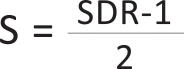 formula SDR