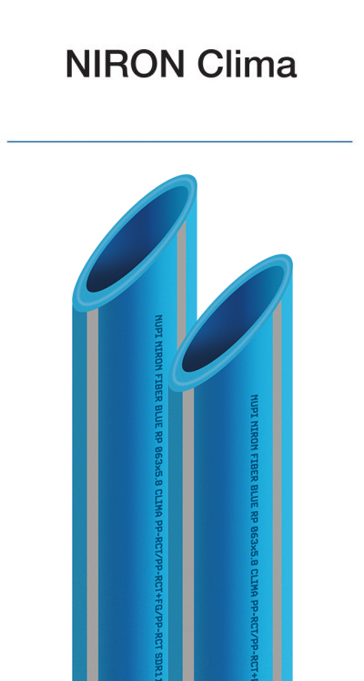 Tubería compuesta PP-R RP Raised Pressure NIRON Clima